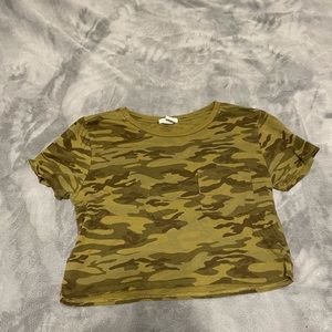 Camo crop top